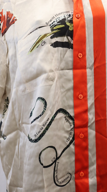 Silk Laundry Button Up L