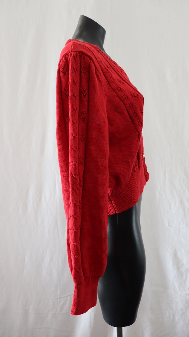 simple retro Cardigan L