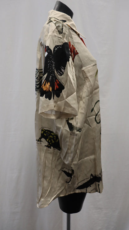Silk Laundry Button Up L