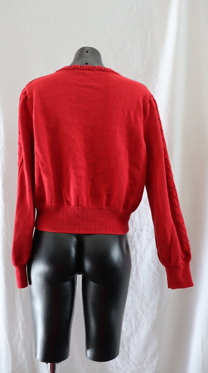 simple retro Cardigan L