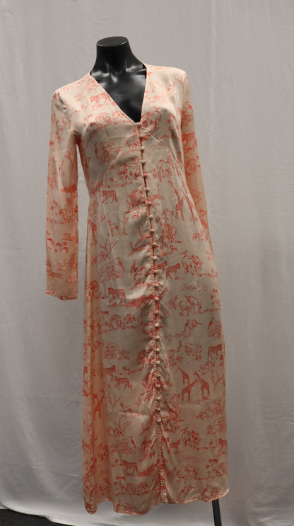 Silk Laundry Maxi Dress xs