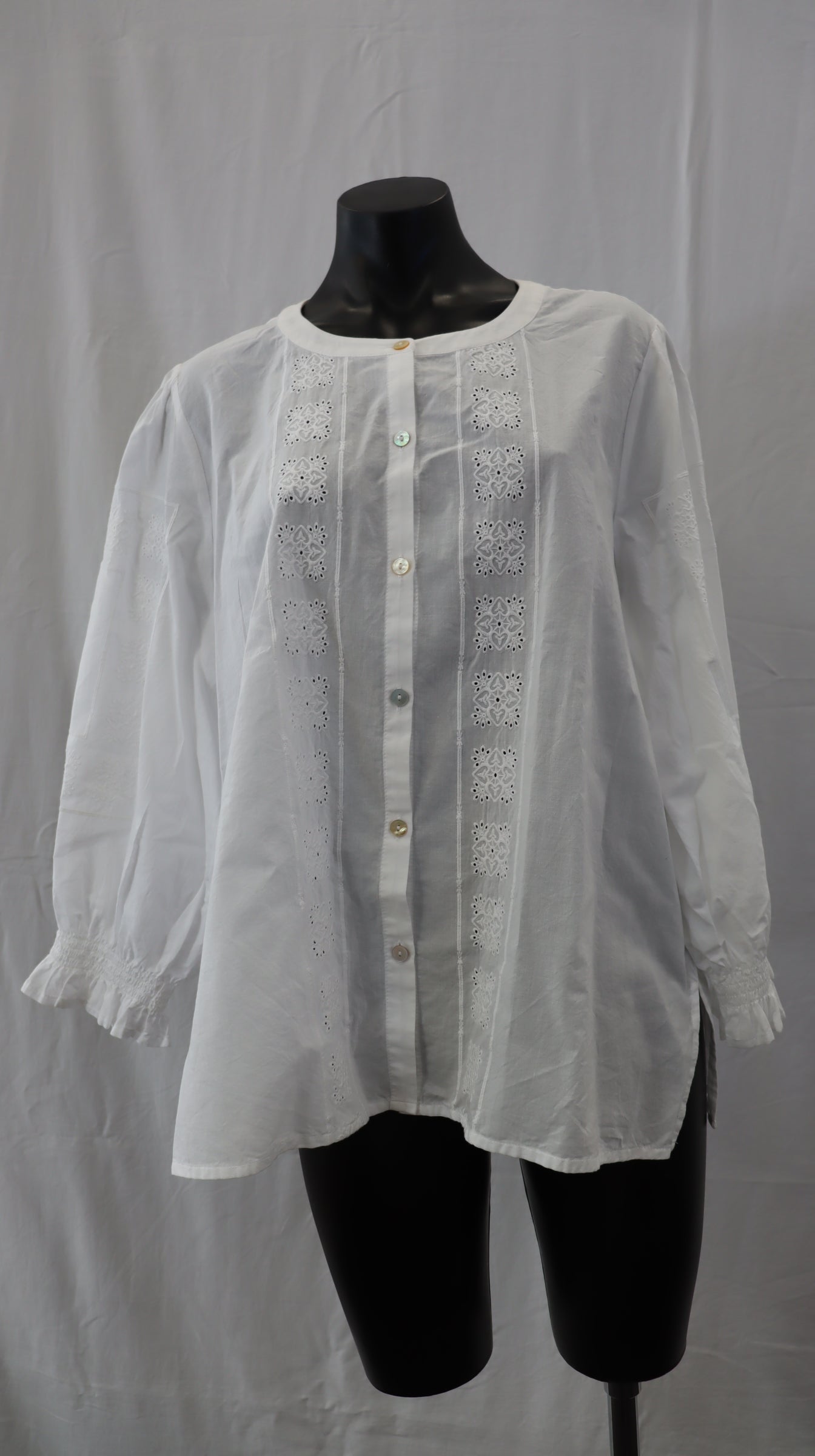 blue illusion Button Up L