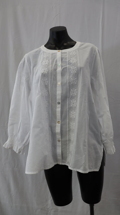 blue illusion Button Up L