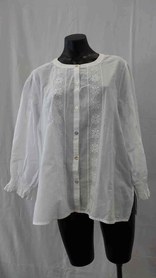 blue illusion Button Up L